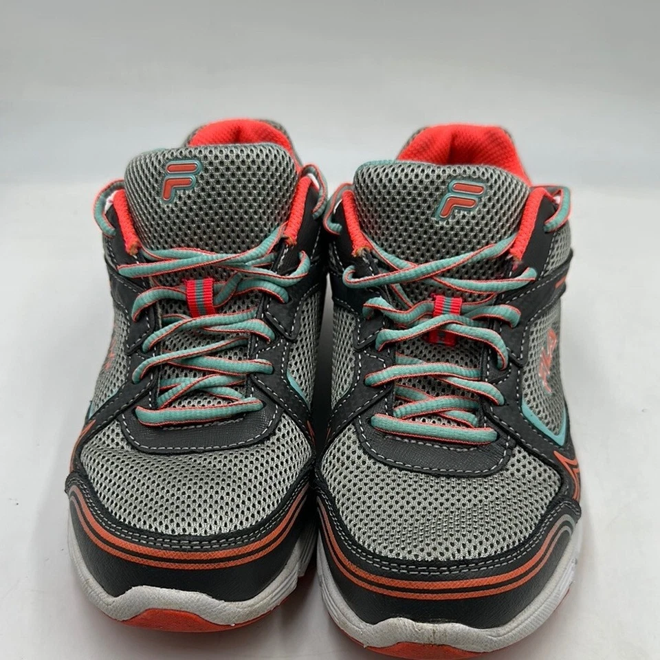 FILA DLS Foam Gray Orange Blue Athletic Running Tennis Shoes Women's Size 8 EUC - Image 2 of 4