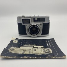 Vintage Camera RARE Minolta Auto Wide With Instructions Untested As Is.