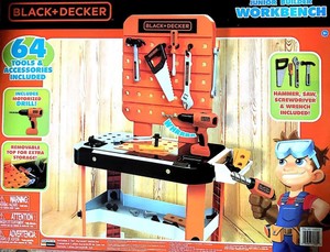 Black & Decker Junior Workbench 64 Tools and Accessories