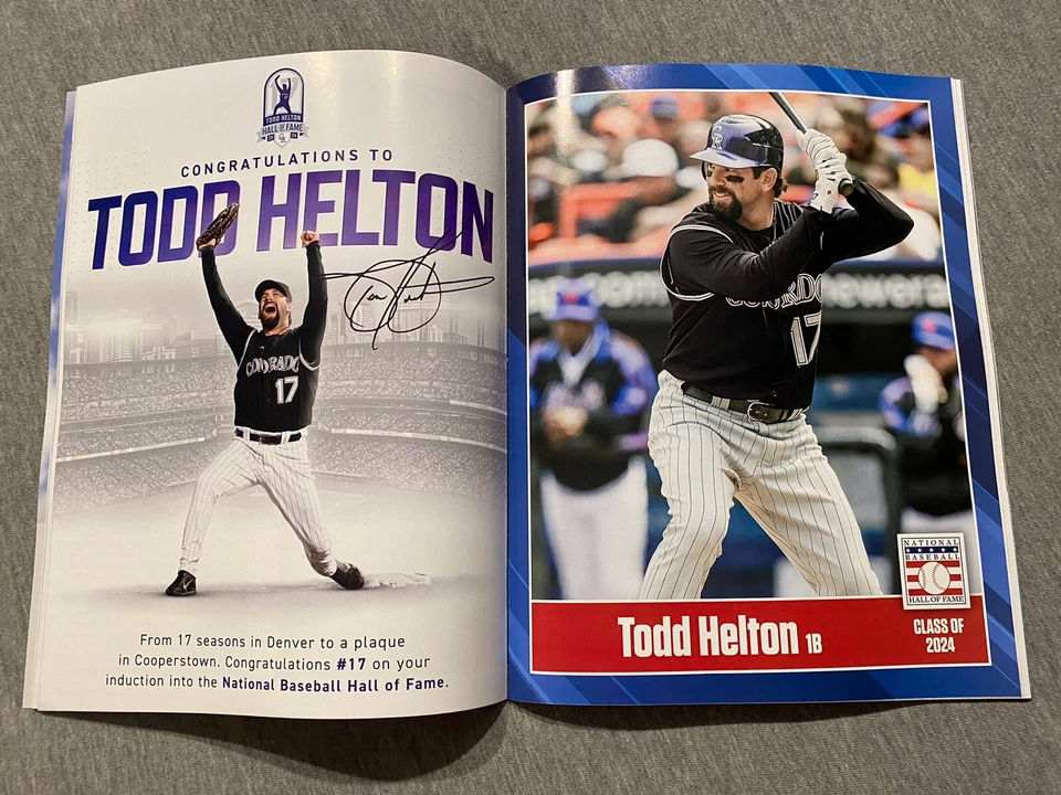 2024 BASEBALL HALL OF FAME INDUCTION DAY PROGRAM- MAUER, BELTRE, LEYLAND, HELTON - Image 3 of 4