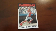 1986 TOPPS # 46T MIKE HEATH  BASEBALL  CARD