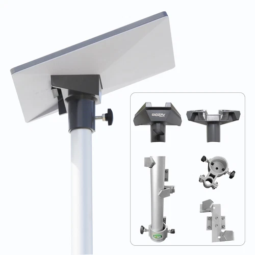 EEZ RV Products Starlink Mini Adapter with 10ft pole and RV Ladder Bracket Kit