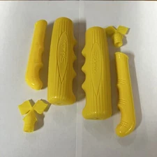HUNT-WILDE SCHWINN STINGRAY LEMON PEELER GRIPS / LEVER COVERS / FLAG VALVE CAPS