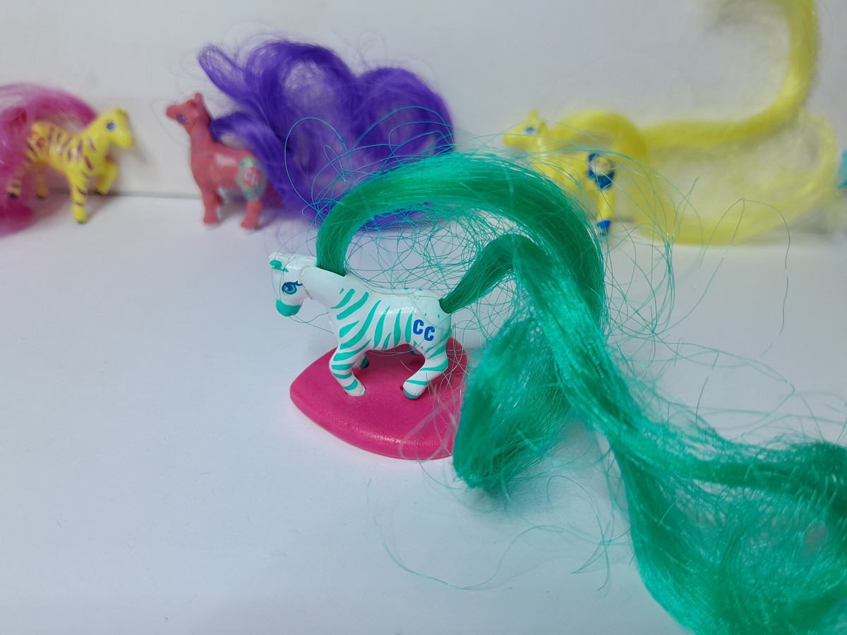 LOT Figurines Galoob Cutie Club Mini Pouces Poney 1989