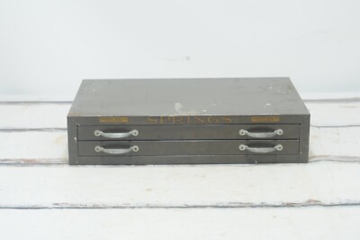 Vintage Gardner Wire Co. Spring Case Advertising Display Parts Cabinet Indust #2