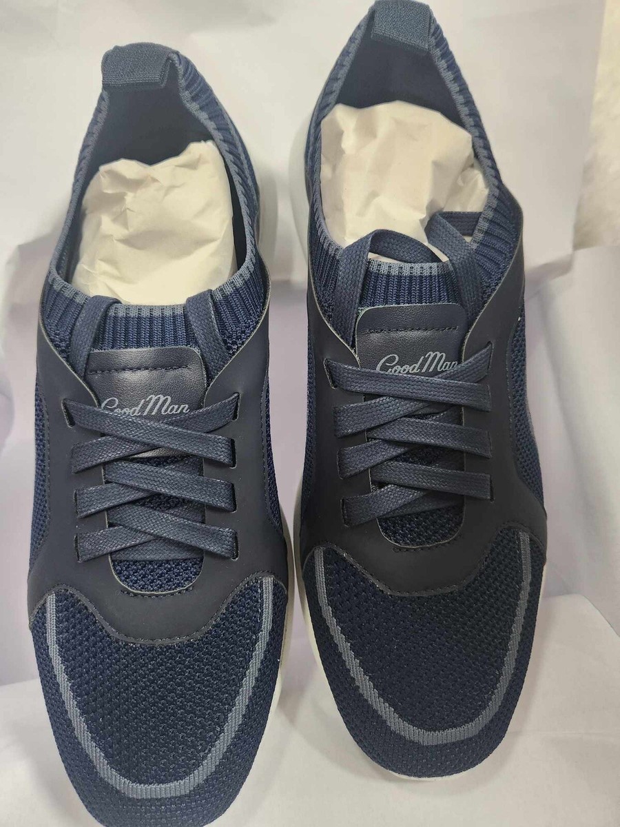 Good Man Brand GMB Knit Trainer Sneakers Sky Captain Blue Sz 9 Italy MSRP $298 Good Man Brand GMB Knit Trainer Sneakers Sky | Mercari main image 2