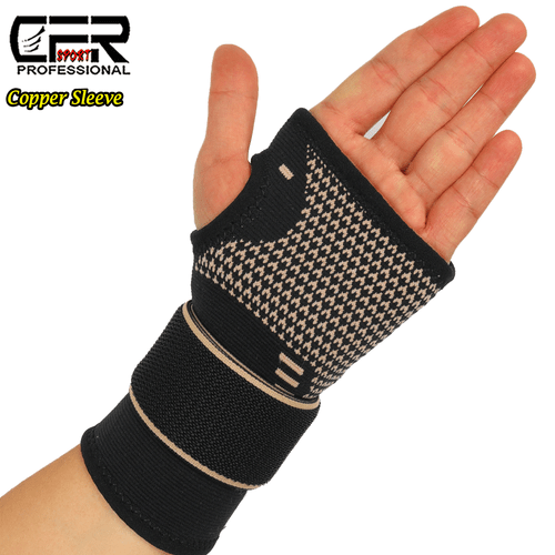 Kupfer Arthritis Handgelenk Hand Bandage Unterstützung Karpaltunnel Verstauchung Sport rechts/links - Bild 11 von 16