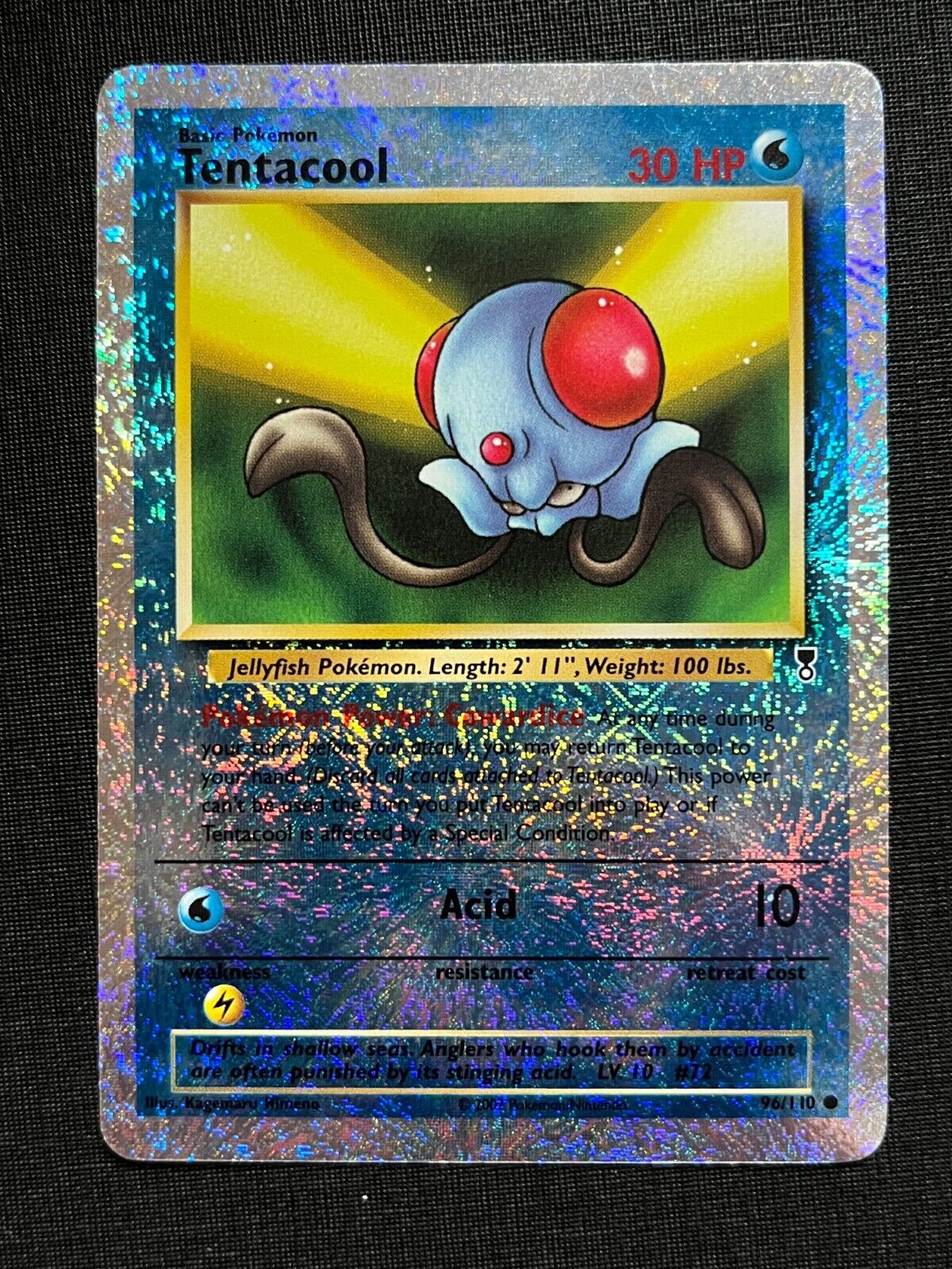 Tentacool 96/110 Legendary Collection Reverse Holo Pokemon Card 2002 See Photos