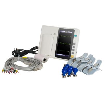 Portable ECG Machine 3-Channel LCD - Accurate For Home  Pro Monitor - Includes