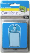 Halloween Tombstone RIP Cuttlebug Die & Embossing Folder 37-1892 NEW!