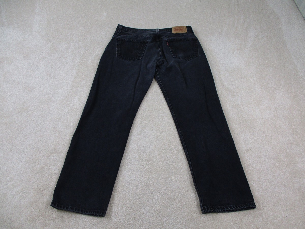 VINTAGE Levis 501 XX Jeans Mens 36 Black Red Tab Button Fly 90s