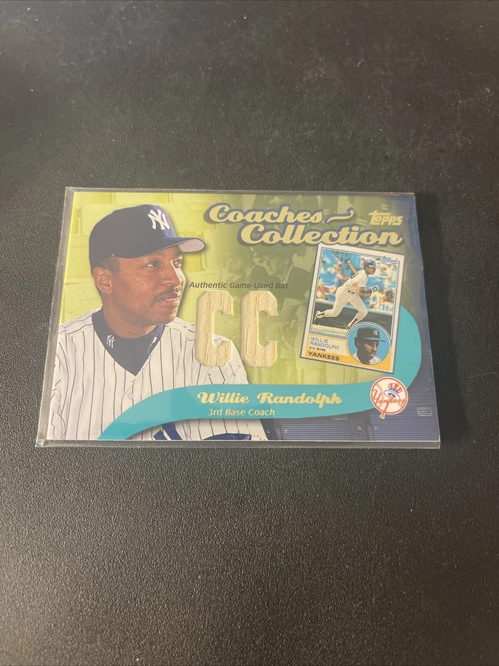 Mint 2002 Topps Coaches Collection Game-Used Bat Willie Randolph Card #CC-WR — 第 2/4 张图片