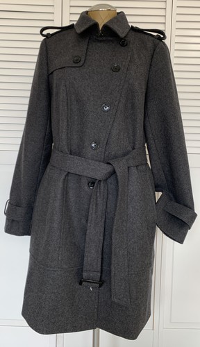 Banana Republic Winter Trenchcoat Farbe Grau Gr. 14 Wintermantel - Bild 1 von 9