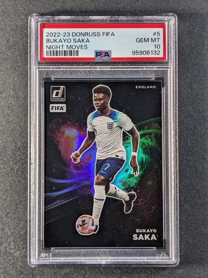 Bukayo Saka 2022 Donruss #5 Night Moves /(SSP) Price Guide Bukayo Saka 2022 Donruss #5 Night Moves /(SSP) Price Guide