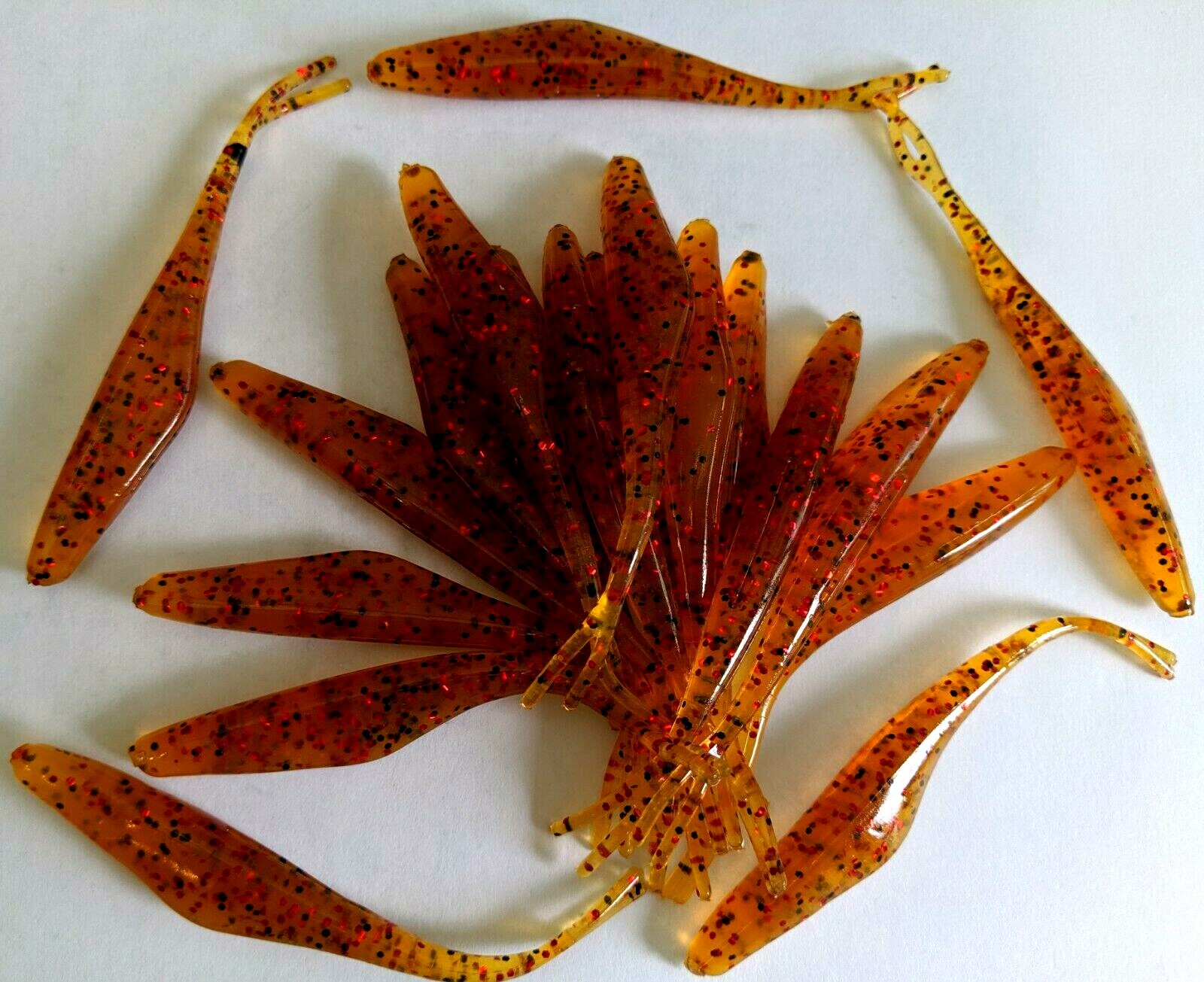 4'' JERK MINNOW( FLUKES)-ANGURIA ORO CHIARO -BASSO-WALLEYE-SCEGLI LA DIMENSIONE DEL PACCHETTO - Foto 7