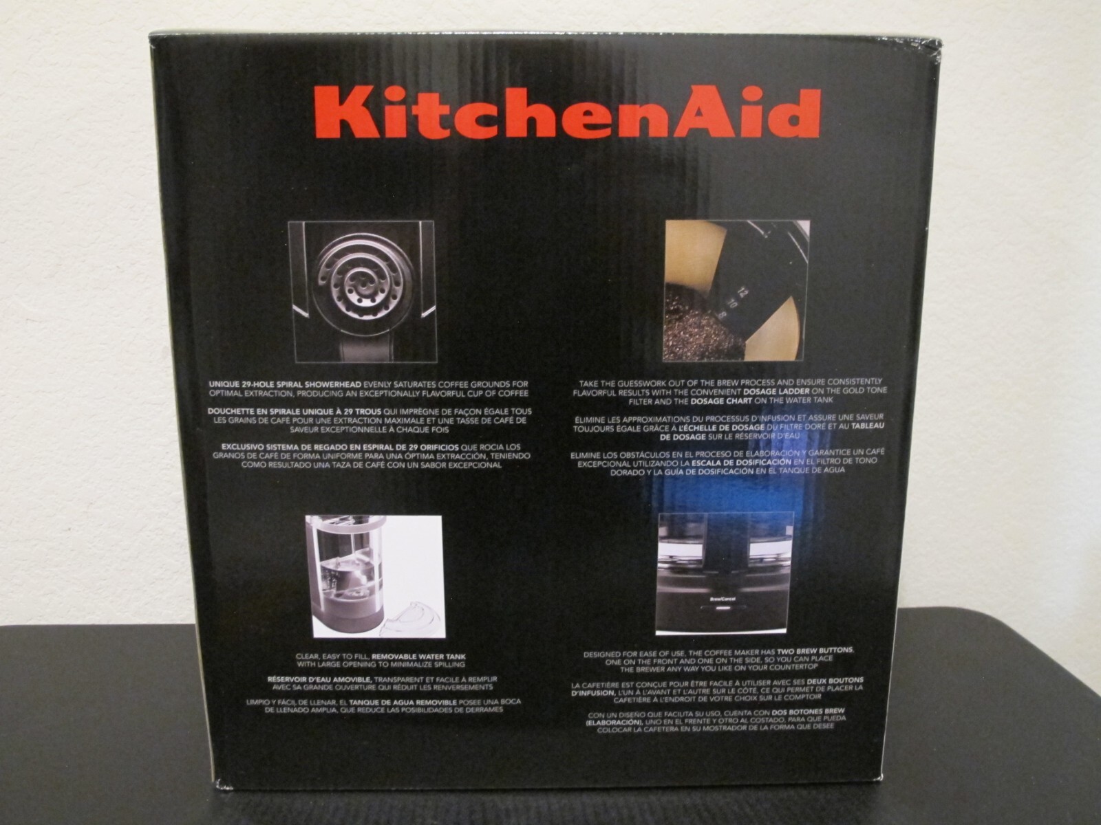 KitchenAid KCM1208DG 12 Cup Drip Coffee Maker With Spiral Showerhead