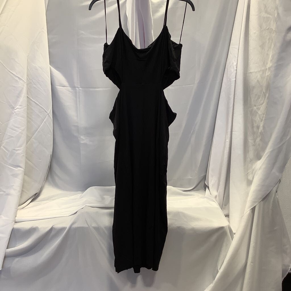 good american cut out dress Women's Good American Gathered Waist Cutout Long Sleeve Midi Dress, Size 3