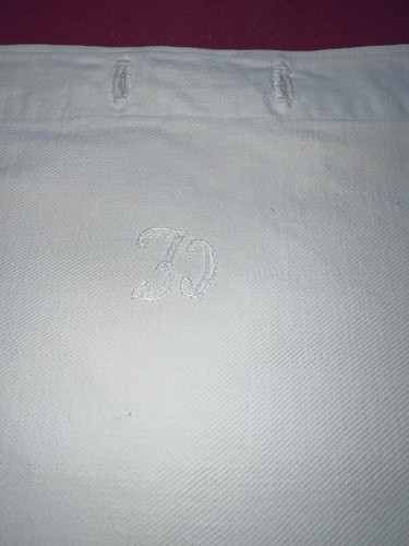 Ancien sac à linge en toile coton sergé chiffré 30 réf N° 2 - Picture 3 of 5