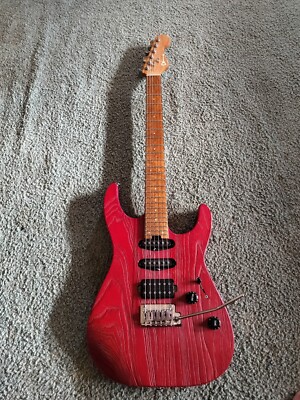 Charvel Pro-Mod DK24 HSS 2PT CM Ash Red Electric Guitar With Case