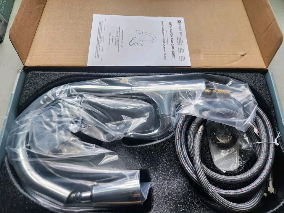 Torneira utilitária de lavanderia Glacier Bay Clare alça única cromada - Imagem 2 de 4