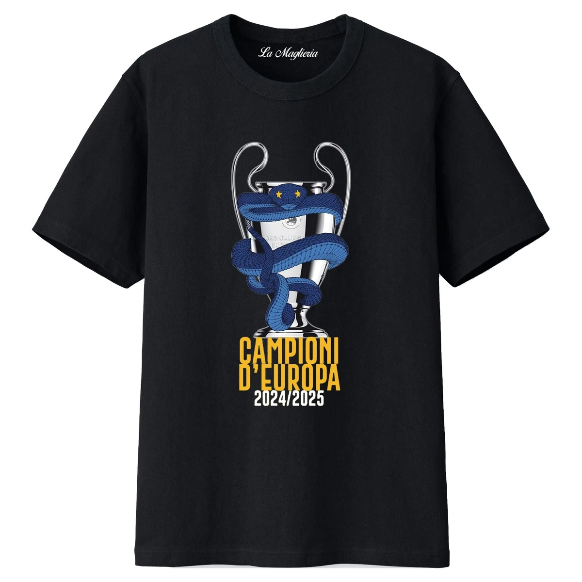T-shirt Homme Inter Milan - Modèle J1294 'Mai Stati In B' - Bleu, Coton, Neuf Avec étiquettes