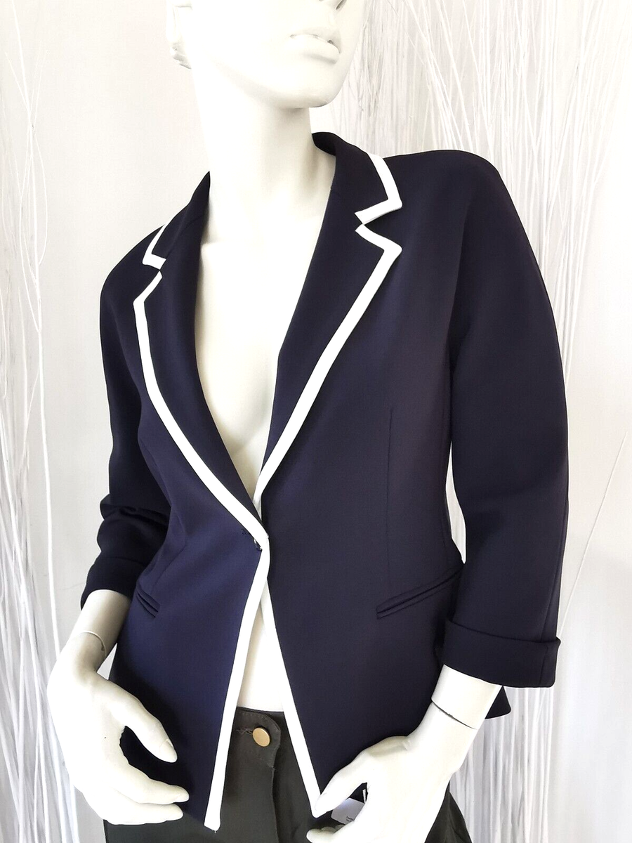 RRP €579✨MAX MARA Blazer in Triacetate Usa10_ Gb12_ It44_