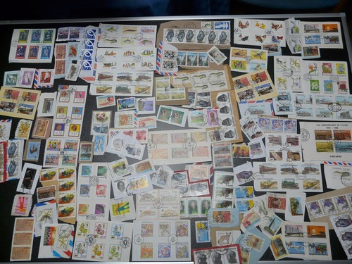 280 g Malawi Zimbabwe Mozambique Mocambique Zambia kiloware stamps - Picture 2 of 4