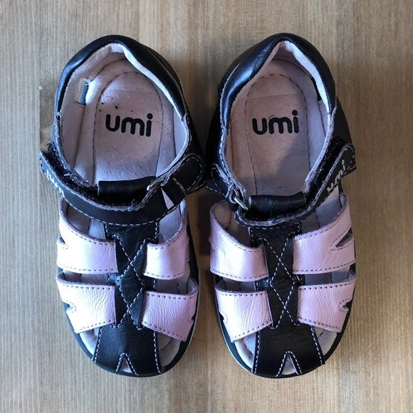 Sandalias UMI Marrón/Rosa NUEVAS, talla 23 Foto 2 de 3