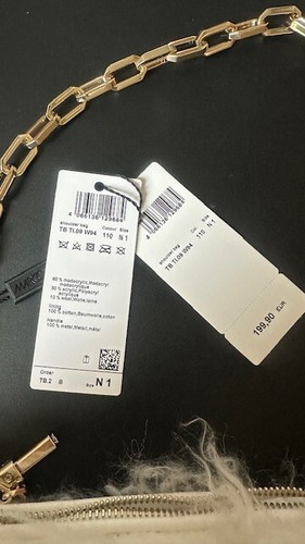 Marc Cain Tasche, neu m. Etikett, stylisch, edel, tolle Details, Goldkatzenkopf - Bild 4 von 4