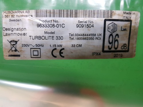 Ersatzteile für Flymo Turbo Lite 330 Elektro Hovermäher - Bild 29 von 45