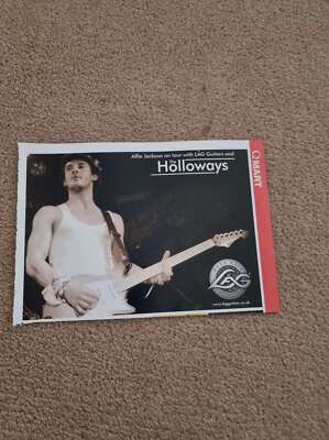 TNEWM104 WERBUNG 5X8 ALFIE JACKSON AUF TOUR MIT LAG GITARREN & DEN HOLLOWAYS