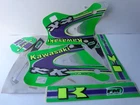 KAWASAKI KX DECALS AND SEAT COVER KAWASAKI KX MOTOCROSS.