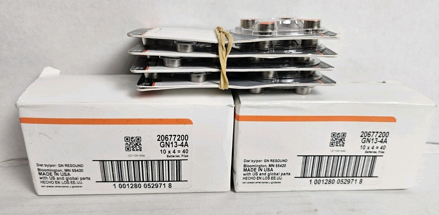 NEW 28 Packs (72 Batteries) GN13  Resound Hearing Aid Batter