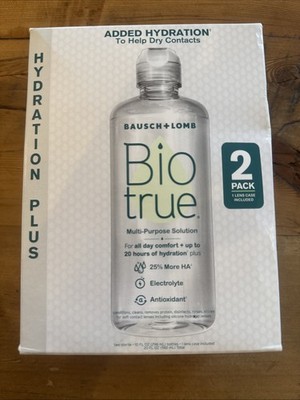 Bausch & Lomb Biotrue Multi-Purpose Solution 20 oz - NEW 2 Pack Exp 10/26
