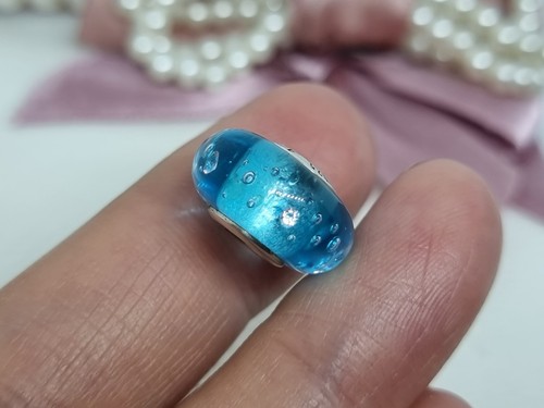 Original Pandora Charm Blau Brause Murano Glas 💕 S925 ALE - Bild 4 von 6