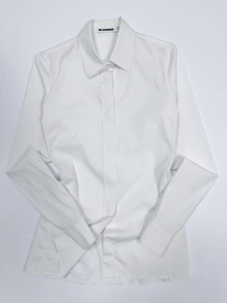 Damen Jil Sander Shirt weiß Baumwolle XXS #9ME6