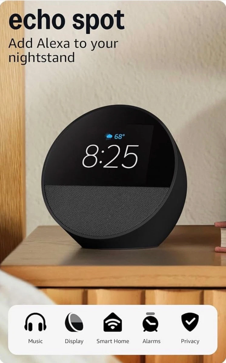 Amazon Echo Spot Black Smart Speakers for sale | eBay