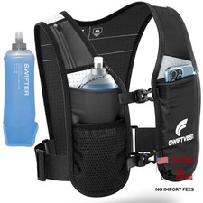 Running Phone Holder Vest with 500ml/17oz Water Bottle  Medium-Large Black