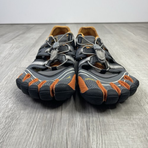 Vibram Five Fingers Trek Sport Sandals Shoes Orange EU 48 Men’s 14 Hiking S - Imagen 2 de 12