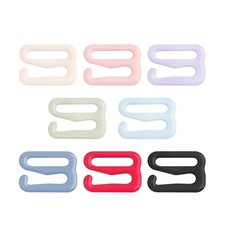 10Pcs 9-Shape Bra Strap Clips, Colorful Fixing Buckles for Lingerie, Tank Tops