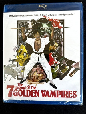 THE LEGEND OF THE 7 GOLDEN VAMPIRES-1974 Hammer/ Shaw (Blu-Ray) 2 Versions NEW