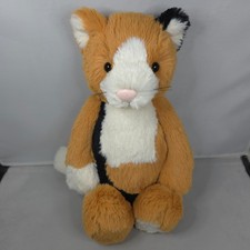 RARE Jellycat - Bashful Calico Cat - Medium Plush Soft Toy 12" Retired Kitty HTF