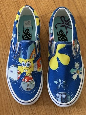 Vans x SpongeBob SquarePants Alohabob Slip-On Skate Shoes Sz 4.5/6