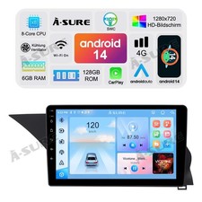 6G+128GB Autoradio Für Mercedes-Benz GLK-Klasse X204 Android 14 Navi GPS SWC BT 6G+128GB Autoradio Für Mercedes-Benz GLK-Klasse X204 Android 14 Navi GPS SWC BT