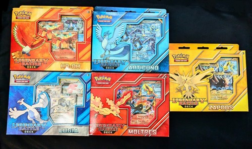 Complete Legendary Battle Deck Collection Articuno Zapdos Moltres Lugia Ho-oh