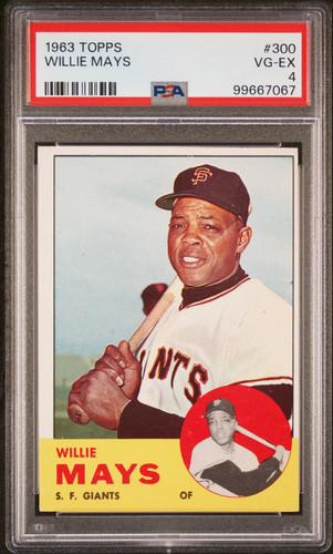 1963 Topps #300 Willie Mays PSA 4