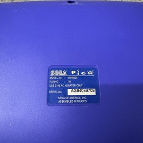 Vintage Sega Pico Console MK-49325 UNTESTED For Parts or Repair ONLY