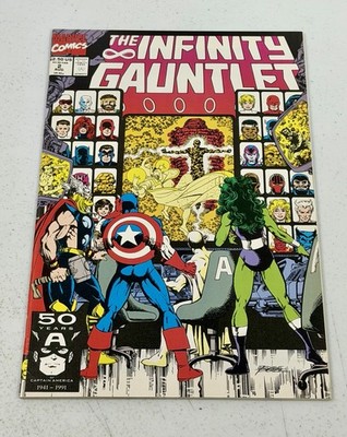 Infinity Gauntlet #2 Marvel 1991 1st Appearance of Epoch KEY ISSUE 2 Of 6 Thanos