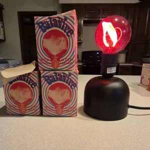 Kyberlite Balafire Wild Action Red Light Bulb Vintage w/ Original Box