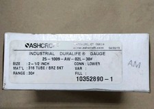 ASHCROFT DURALIFE GAUGE 25-1009-AW-02L-30# D10